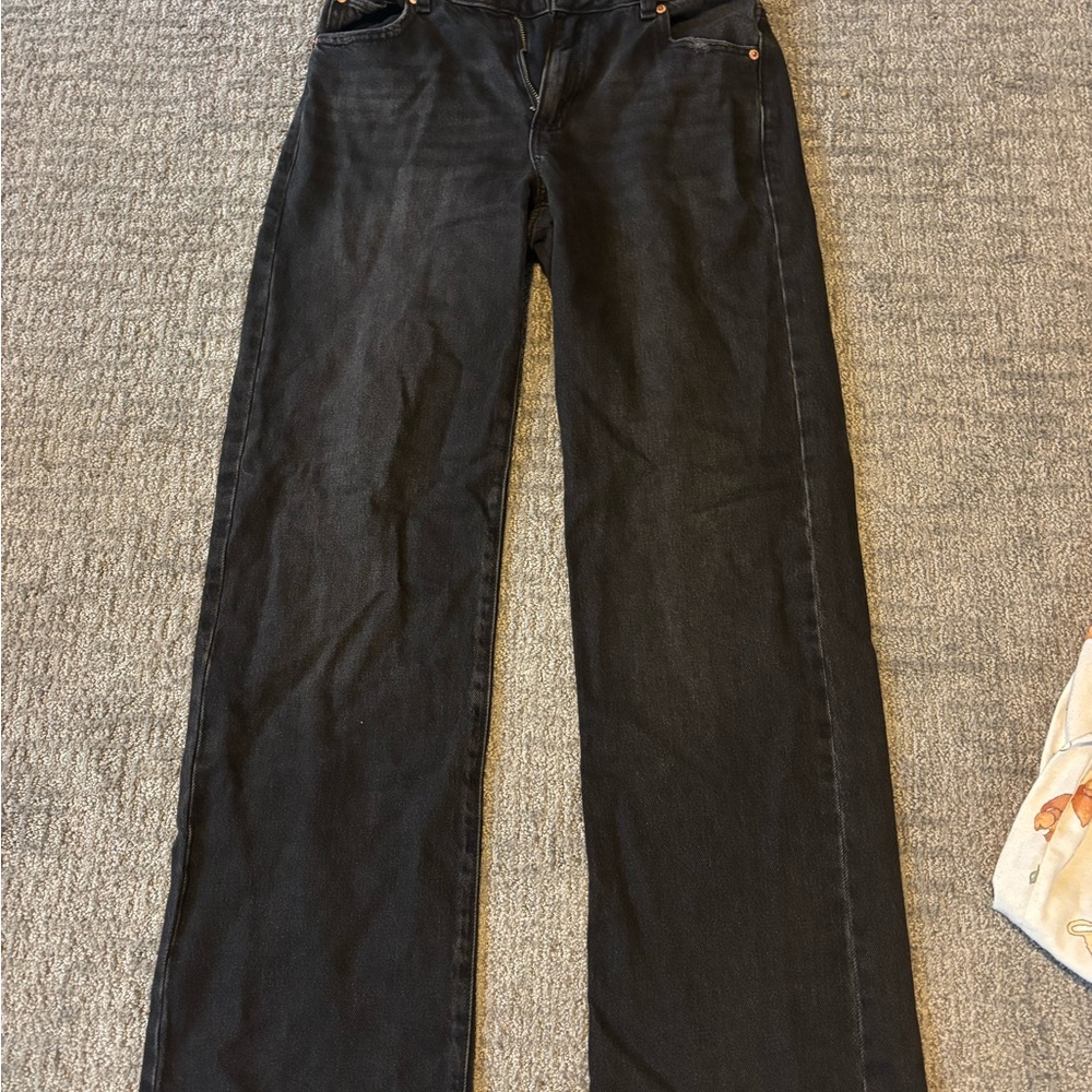Garage Black Straight Leg Pants
